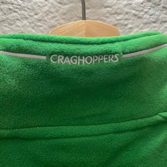 NWT Craghoppers Corey Microfleece Half Zip Pullover Green XL Midlayer Hiking - Picture 9 of 10
